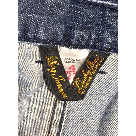 Lucky Brand Gene Montesano Flared Denim Jeans Vintage Inspired Bootcut Womens Sz - Picture 3 of 10